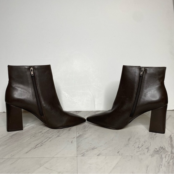 Vince Camuto Cammen Pointed Toe Brown Bootie 10 10 1/2 - Picture 5 of 14
